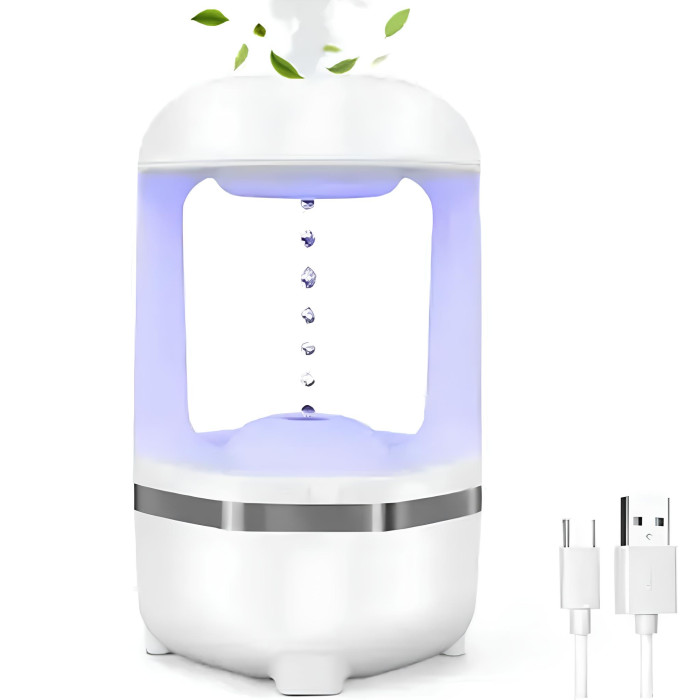 Зволожувач повітря крапля антигравітаційний дифузор нічник Drop Humidifier