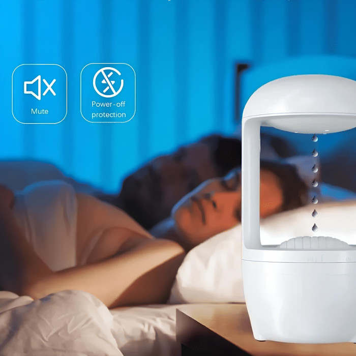 Зволожувач повітря крапля антигравітаційний дифузор нічник Drop Humidifier