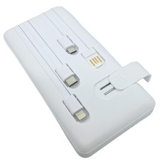 Повербанк з вбудованими кабелями PZX-C163 18000 mAh