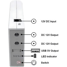 Джерело безперебійного живлення для роутера UPS WGP-103, 10400 mAh