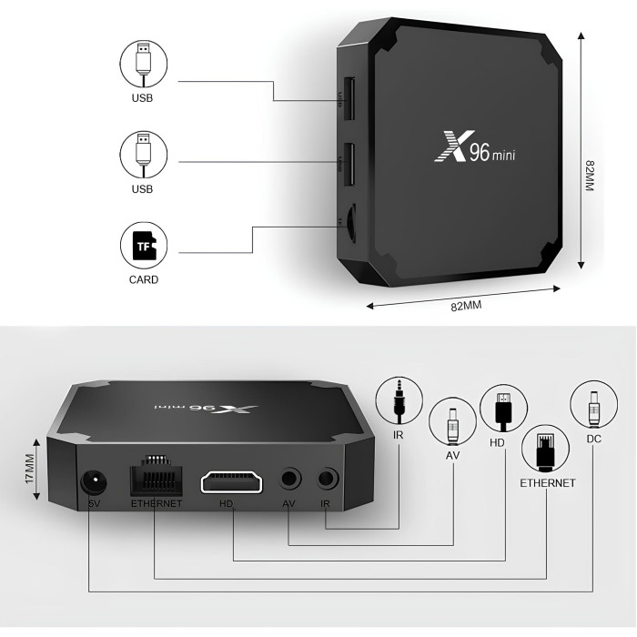 Smart ТБ-приставка Android TV Box X96 mini