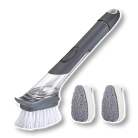 Багатофункціональна щітка для кухні з дозатором 2в1 Brush For Kitchen