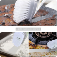 Багатофункціональна щітка для кухні з дозатором 2в1 Brush For Kitchen