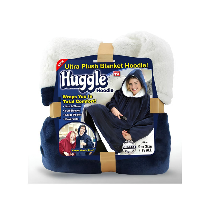 Толстовка-плед з капюшоном HUGGLE HOODIE One Size Толстовка-плед з капюшоном HUGGLE HOODIE One Size