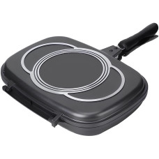 Двостороння сковорода-гриль з мармуровим покриттям MASTER GRILL