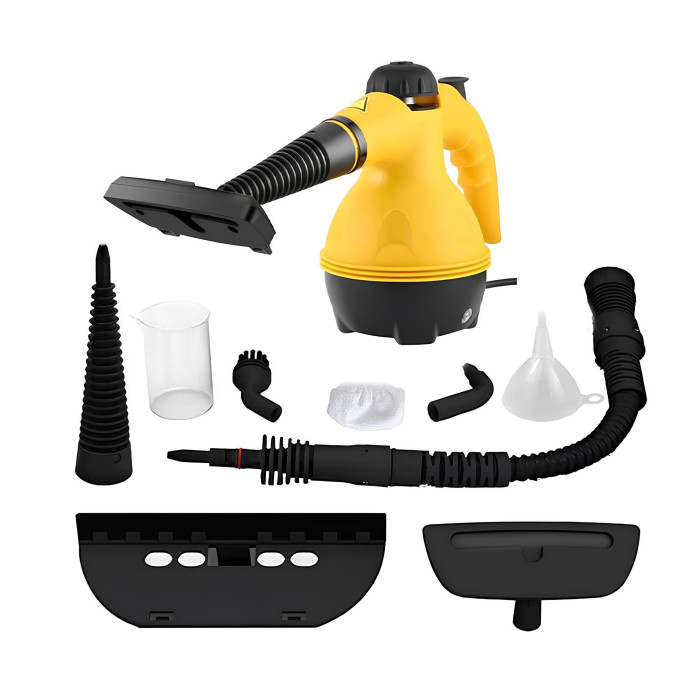 Багатофункціональний ручний пароочисник побутовий із насадками Steam Cleaner
