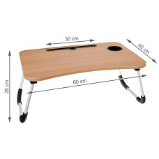 Складаний столик-підставка для сніданку та ноутбука 60х40х30 см Compact Comfort Table