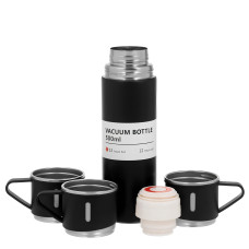 Подарунковий набір термос + 3 чашки 500 ml Vacuum Flask Set