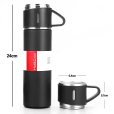 Подарунковий набір термос + 3 чашки 500 ml Vacuum Flask Set