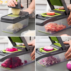 Багатофункціональна овочерізка-подрібнювач Veggie Slicer 14в1