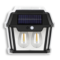 Вуличний ліхтар на сонячній батареї HW-999-2 з датчиком руху 2 лампи