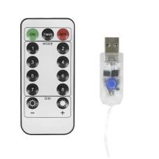 Світлодіодна гірлянда "Штора" 3х3м 300 Led з крючками, USB та пультом