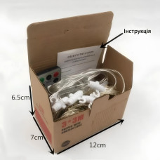 Світлодіодна гірлянда "Штора" 3х3м 300 Led з крючками, USB та пультом