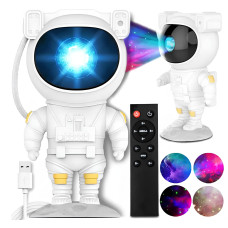 Нічник проектор "Астронавт" зоряне небо з пультом та підставкою Cosmic Nightlight
