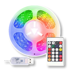 Світлодіодна RGB стрічка 10 м з пультом та Bluetooth на USВ водонепроникна 