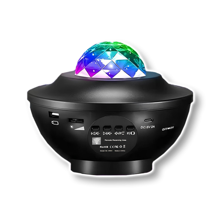 Нічник проектор зоряного неба "Північне сяйво" з Bluetooth колонкою 