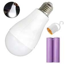 Світлодіодна акумуляторна LED лампа з цоколем E27 20W портативна