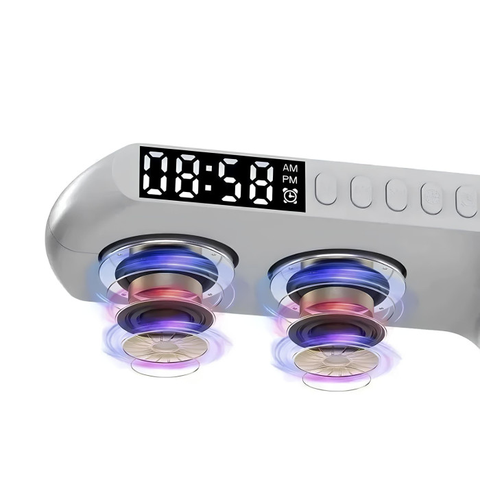 Лампа-нічник RGB настільна з акумулятором, бездротовою зарядкою та Bluetooth колонка Light Sound Machine G11 Лампа-нічник RGB настільна з акумулятором, бездротовою зарядкою та Bluetooth колонка Light Sound Machine G11