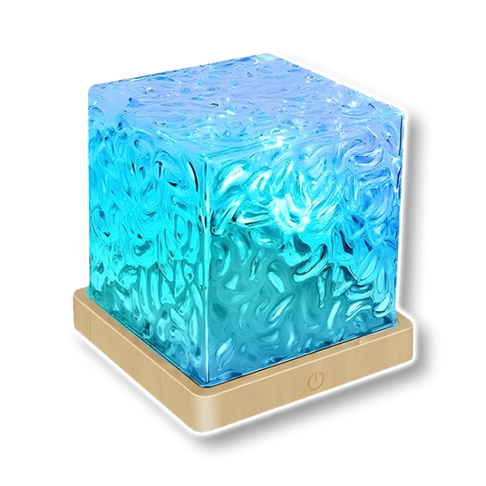 Нічник проектор настільний з ефектом водяної хвилі RGB з пультом Dynamic Water Pattern Light  
