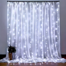 Світлодіодна гірлянда "Штора" 3х6м 600 Led з крючками, USB та пультом