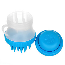 Щітка для миття тварин з силіконовими ворсинками для купання та масажу Cleaning Device