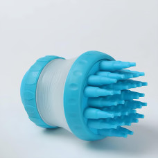 Щітка для миття тварин з силіконовими ворсинками для купання та масажу Cleaning Device