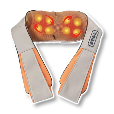 Портативний роликовий масажер для шиї та тіла з ІЧ-прогріванням Massager of Neck 