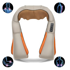 Портативний роликовий масажер для шиї та тіла з ІЧ-прогріванням Massager of Neck 