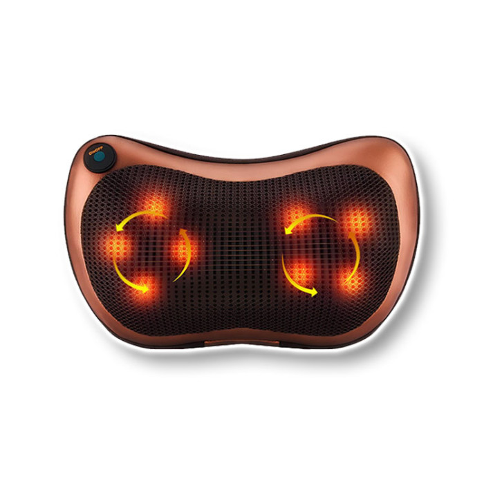 Електрична багатофункціональна подушка масажер для дому та машини Massage Pillow