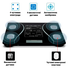 Розумні фітнес смарт-ваги підлогові з Bluetooth і додатком до 180 кг