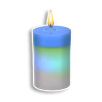 Воскова свічка Led хамелеон Candled Magic змінює колір (magic7)