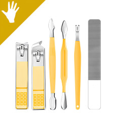 Манікюрний набір 16 предметів жовтий чохол Manicure Set