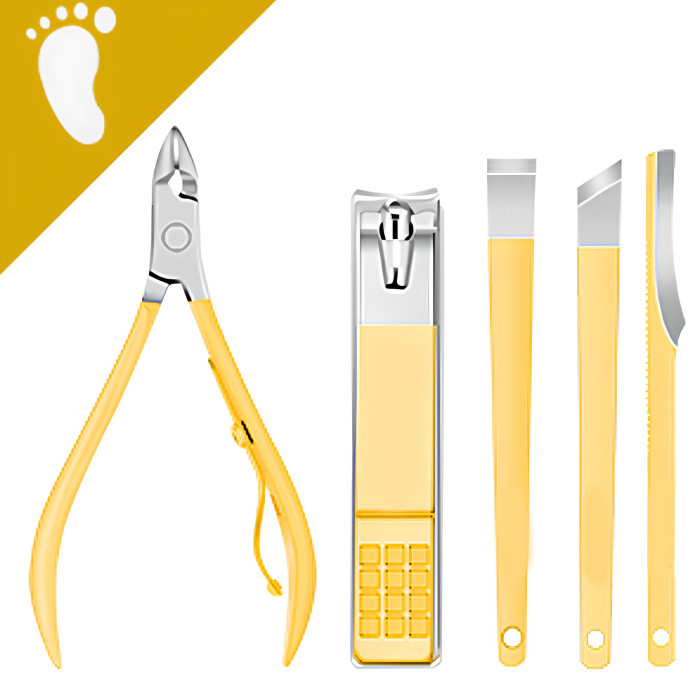 Манікюрний набір 16 предметів жовтий чохол Manicure Set Манікюрний набір 16 предметів жовтий чохол Manicure Set