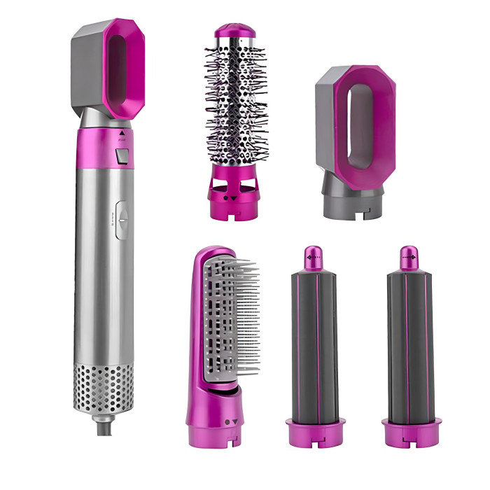 Мультистайлер для завивки та укладання волосся 5в1 + Кейс чохол HAIR BRUSH Мультистайлер для завивки та укладання волосся 5в1 + Кейс чохол HAIR BRUSH