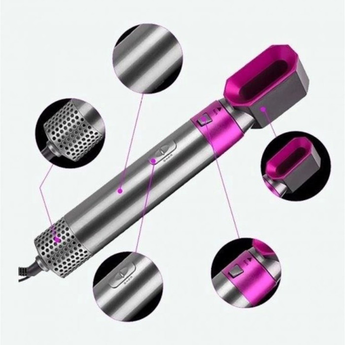 Мультистайлер для завивки та укладання волосся 5в1 + Кейс чохол HAIR BRUSH Мультистайлер для завивки та укладання волосся 5в1 + Кейс чохол HAIR BRUSH